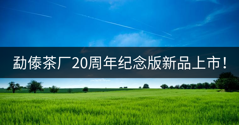 勐傣茶廠20周年紀念版新品上市！