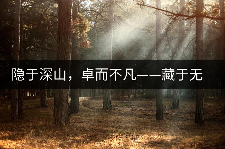 隱于深山，卓而不凡——藏于無量余脈的困鹿貢香