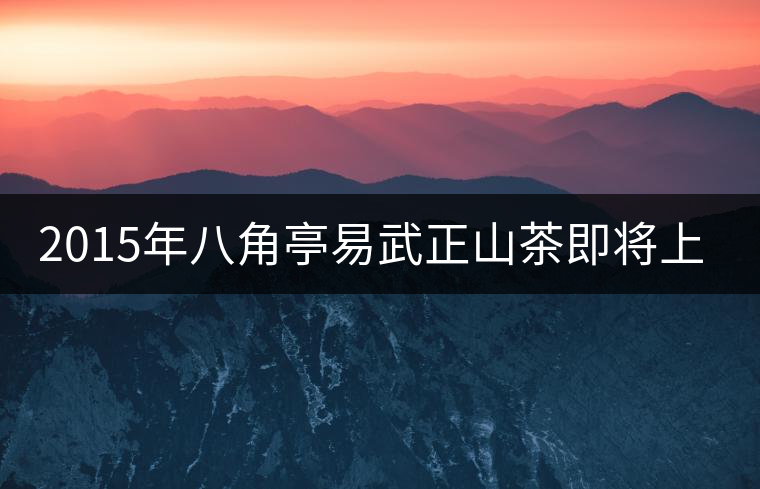 2015年八角亭易武正山茶即將上市 2015年八角亭易武正山茶即將上市