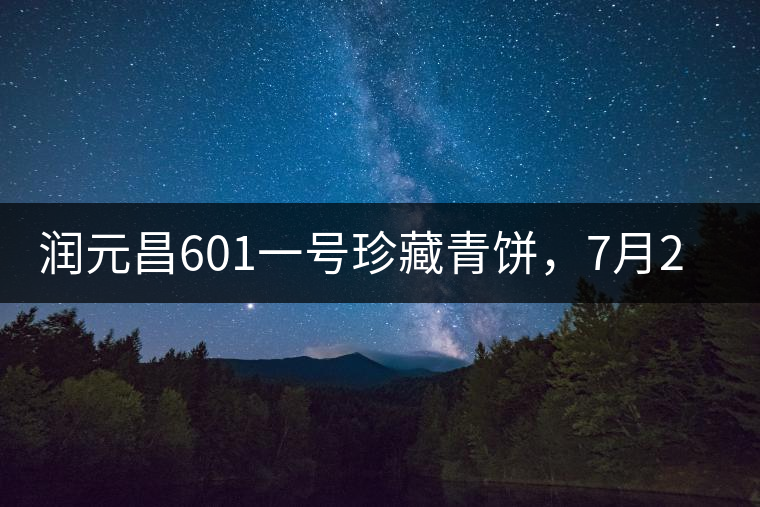 潤元昌601一號(hào)珍藏青餅，7月28日清涼上市