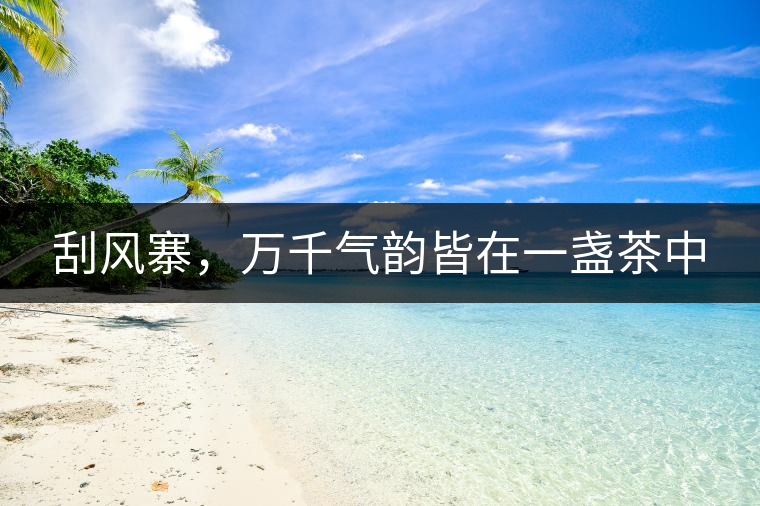 刮風(fēng)寨，萬千氣韻皆在一盞茶中