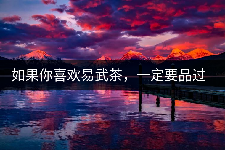 如果你喜歡易武茶，一定要品過丁家寨才知道易武的魅力