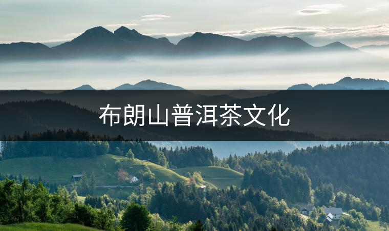布朗山普洱茶文化