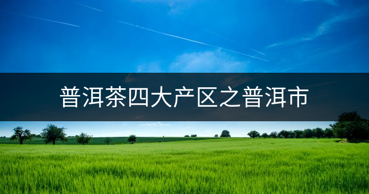 普洱茶四大產(chǎn)區(qū)之普洱市 普洱茶四大產(chǎn)區(qū)之普洱市