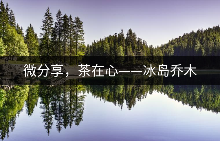 微分享，茶在心——冰島喬木