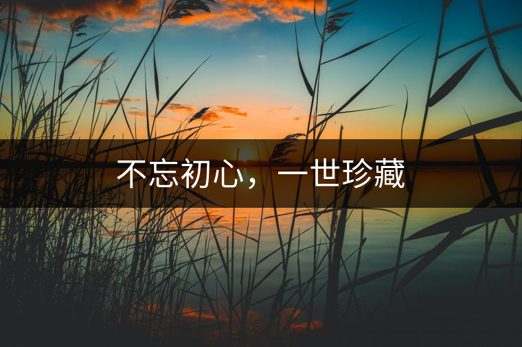 不忘初心，一世珍藏