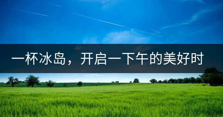 一杯冰島，開(kāi)啟一下午的美好時(shí)光