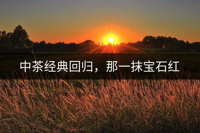 中茶經(jīng)典回歸，那一抹寶石紅