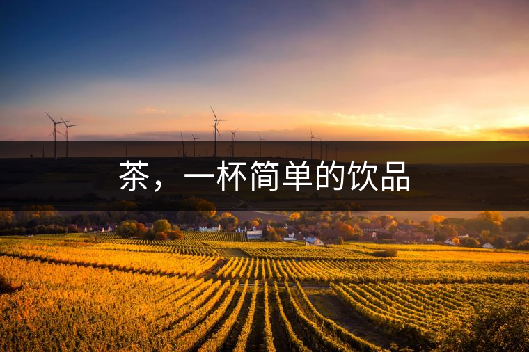 茶，一杯簡單的飲品