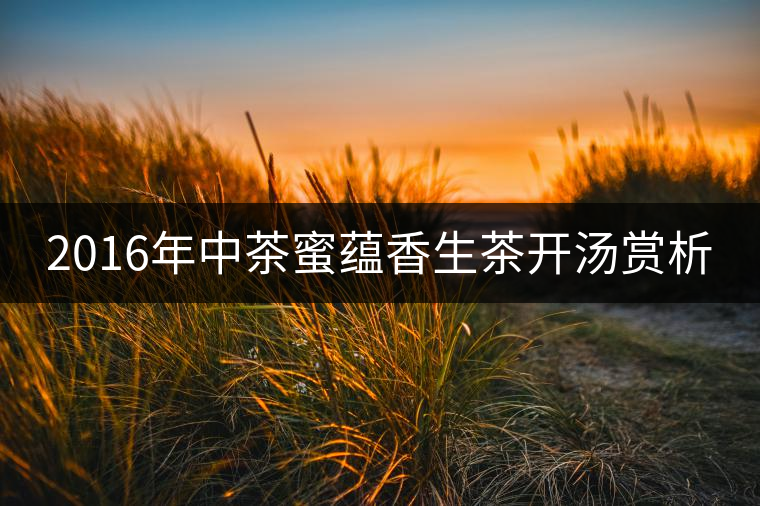 2016年中茶蜜蘊(yùn)香生茶開湯賞析