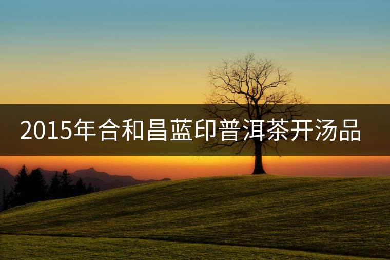 2015年合和昌藍(lán)印普洱茶開(kāi)湯品鑒 2015年合和昌藍(lán)印普洱茶開(kāi)湯品鑒