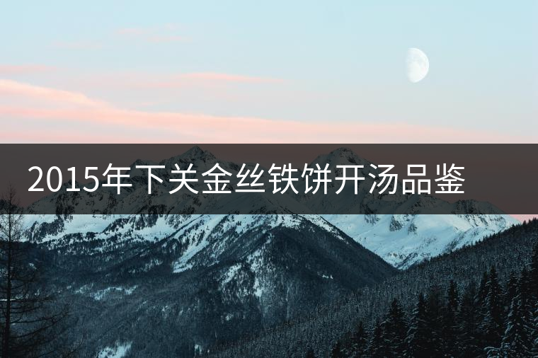 2015年下關(guān)金絲鐵餅開湯品鑒：香氣高揚(yáng)、滋味綿和