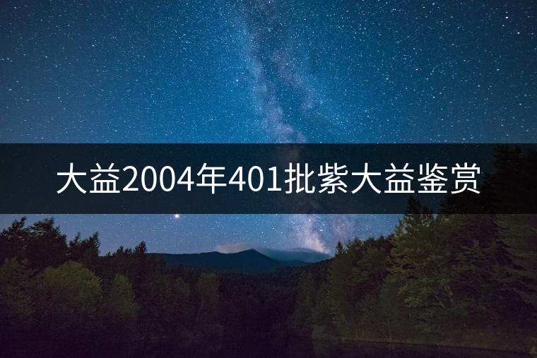 大益2004年401批紫大益鑒賞 大益2004年401批紫大益鑒賞
