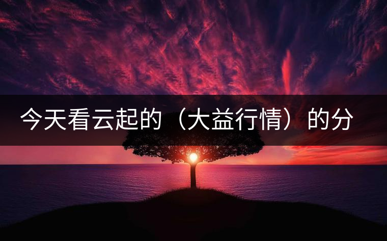 今天看云起的（大益行情）的分析報告，感受如下；轉(zhuǎn)化什么