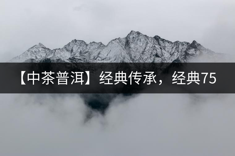 【中茶普洱】經典傳承，經典7541