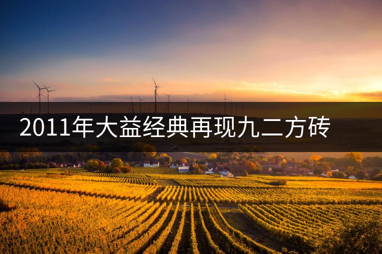 2011年大益經(jīng)典再現(xiàn)九二方磚（生茶）開(kāi)湯