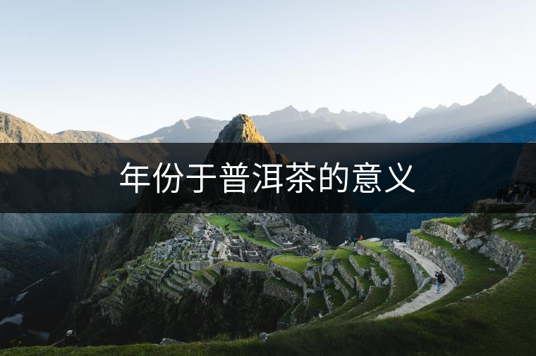 年份于普洱茶的意義 年份于普洱茶的意義
