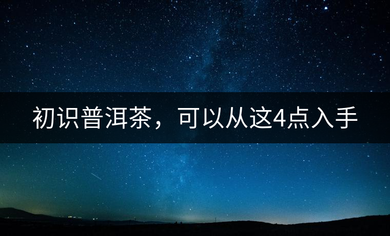 初識(shí)普洱茶，可以從這4點(diǎn)入手