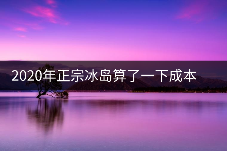 2020年正宗冰島算了一下成本，一般人真消費(fèi)不起