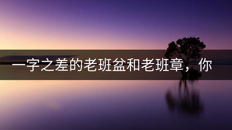 一字之差的老班盆和老班章，你能分辨嗎？