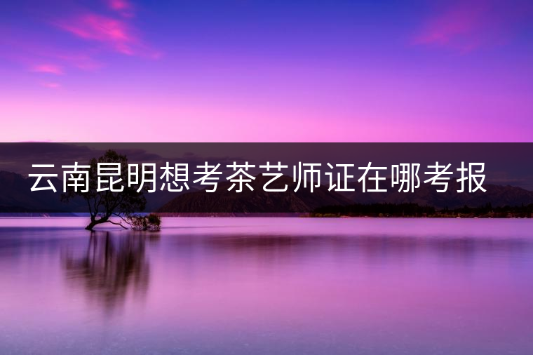 云南昆明想考茶藝師證在哪考報(bào)名及考試時(shí)間，哪個(gè)學(xué)校好？