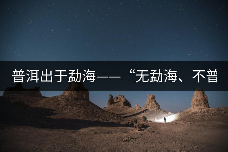 普洱出于勐?！盁o勐海、不普洱”