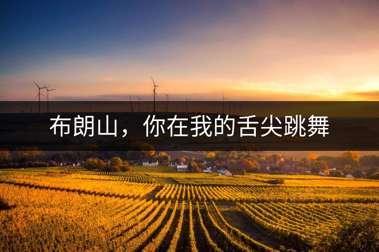 布朗山，你在我的舌尖跳舞