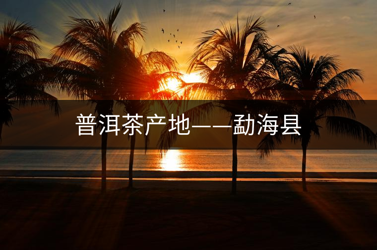 普洱茶產(chǎn)地——勐?？h