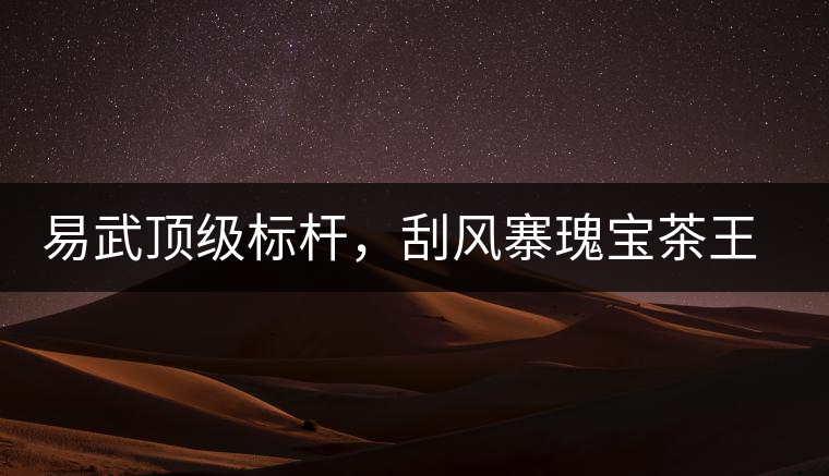 易武頂級標桿，刮風寨瑰寶茶王樹古樹茶