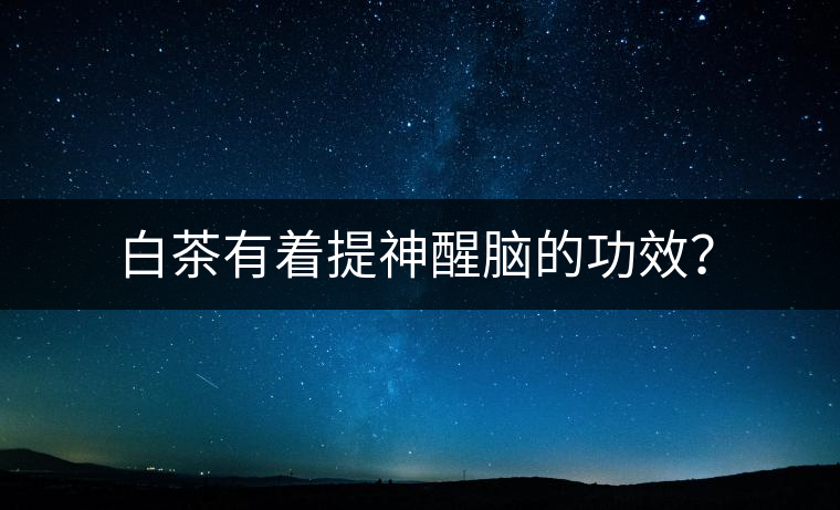 白茶有著提神醒腦的功效？