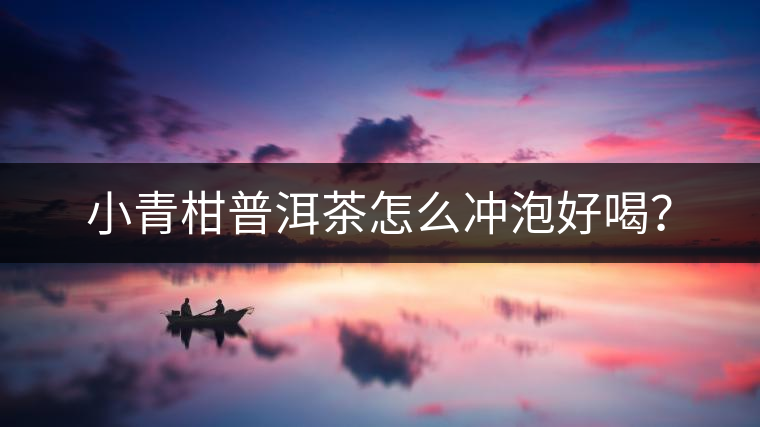 小青柑普洱茶怎么沖泡好喝？