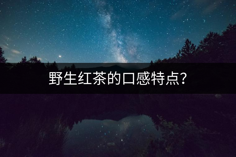 野生紅茶的口感特點？