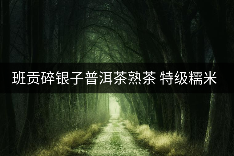 班貢碎銀子普洱茶熟茶 特級(jí)糯米香茶化石茶葉正宗糯香黑茶云南8年