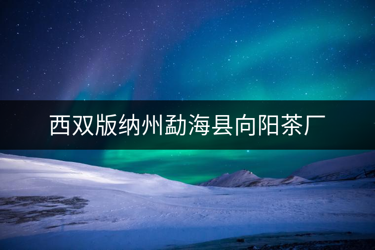 西雙版納州勐?？h向陽茶廠