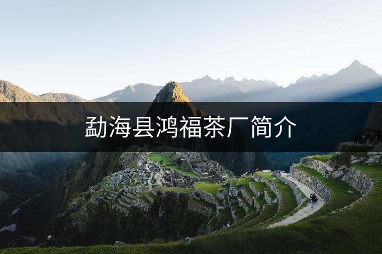 勐海縣鴻福茶廠簡(jiǎn)介