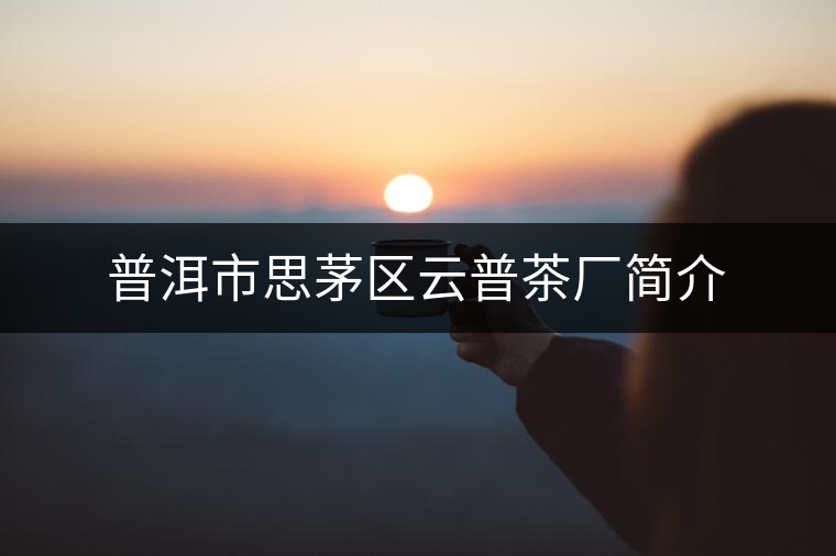 普洱市思茅區(qū)云普茶廠簡(jiǎn)介