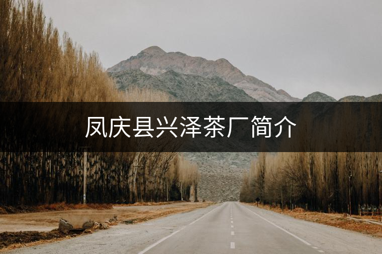 鳳慶縣興澤茶廠簡(jiǎn)介 鳳慶縣興澤茶廠簡(jiǎn)介