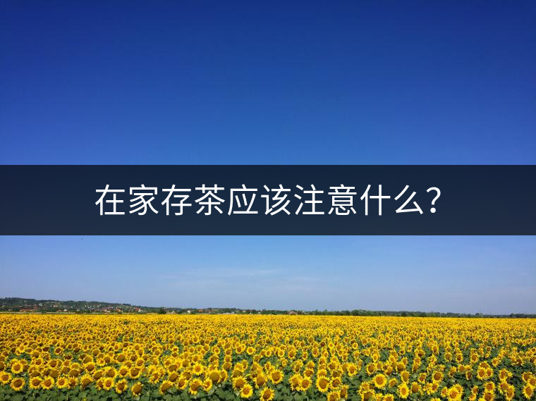 在家存茶應(yīng)該注意什么？