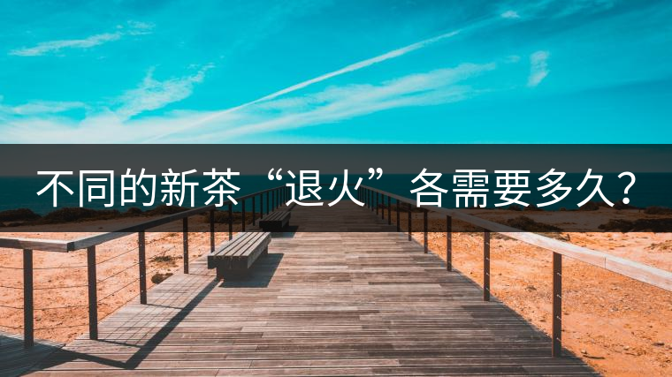 不同的新茶“退火”各需要多久？