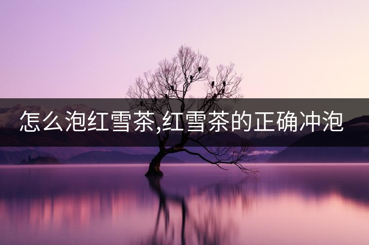 怎么泡紅雪茶,紅雪茶的正確沖泡方法！