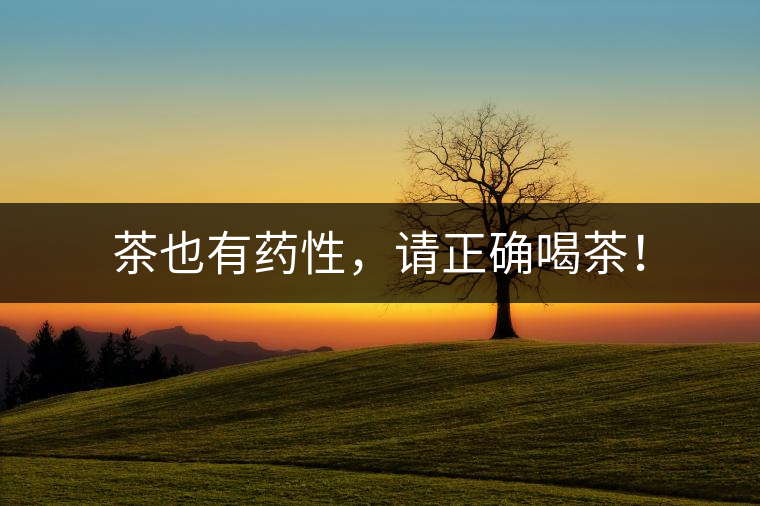 茶也有藥性，請正確喝茶！