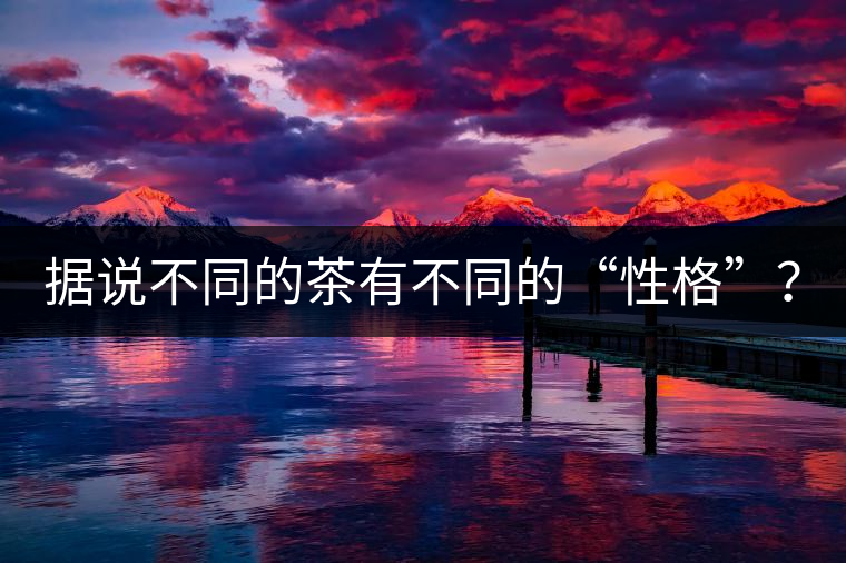 據(jù)說不同的茶有不同的“性格”？