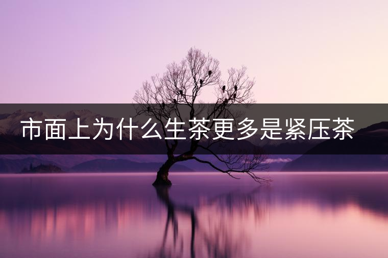 市面上為什么生茶更多是緊壓茶而非散茶？