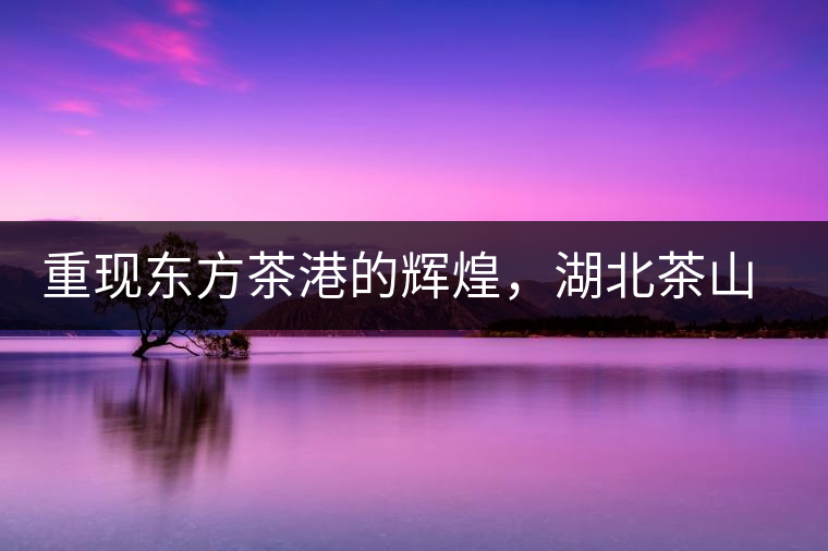 重現(xiàn)東方茶港的輝煌，湖北茶山分布介紹