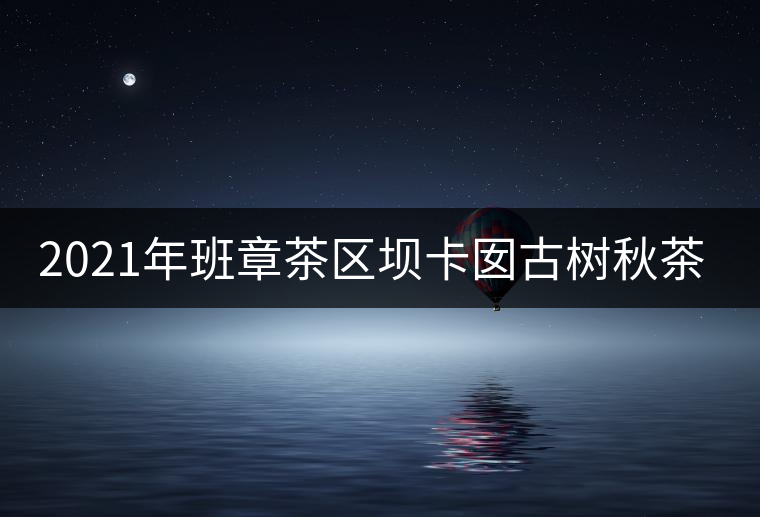 2021年班章茶區(qū)壩卡囡古樹秋茶特點？