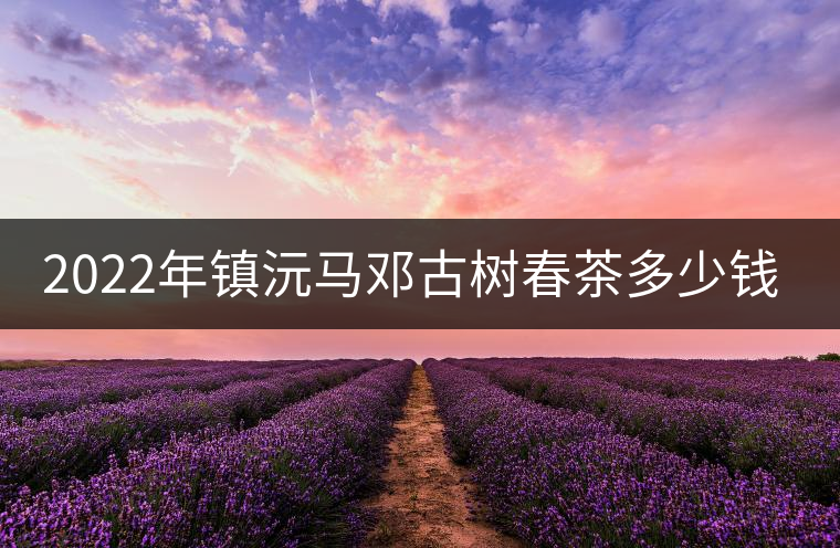 2022年鎮(zhèn)沅馬鄧古樹(shù)春茶多少錢(qián)一公斤？