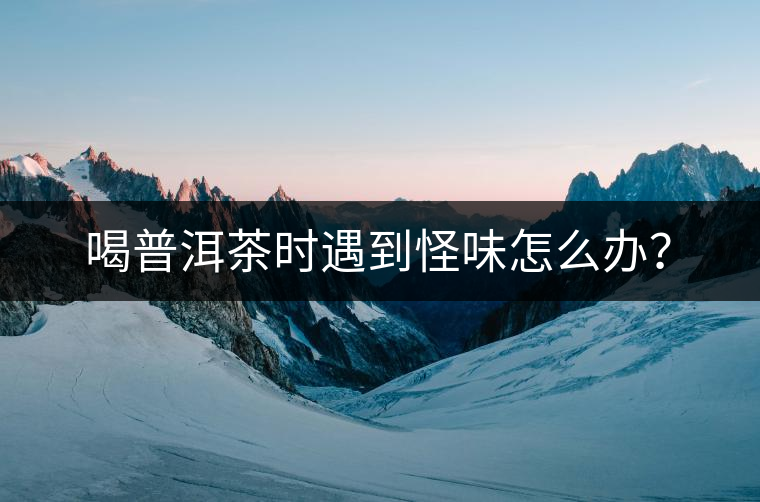 喝普洱茶時(shí)遇到怪味怎么辦？