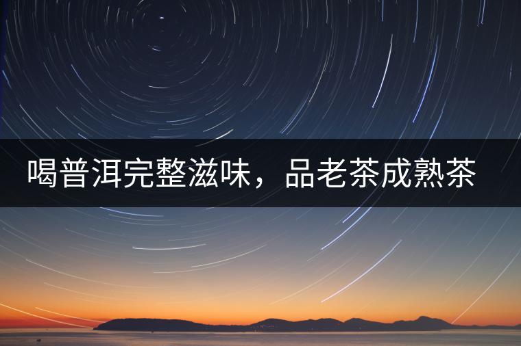 喝普洱完整滋味，品老茶成熟茶湯