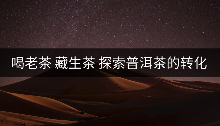 喝老茶 藏生茶 探索普洱茶的轉(zhuǎn)化史