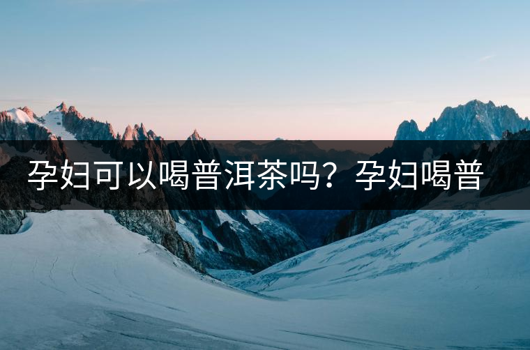 孕婦可以喝普洱茶嗎？孕婦喝普洱茶如何沖泡